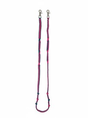 Cotton candy colored barrel reins